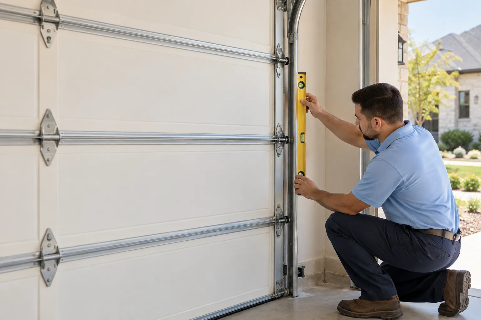 Garage Door Track Repair Santa Fe TX professional garage door service