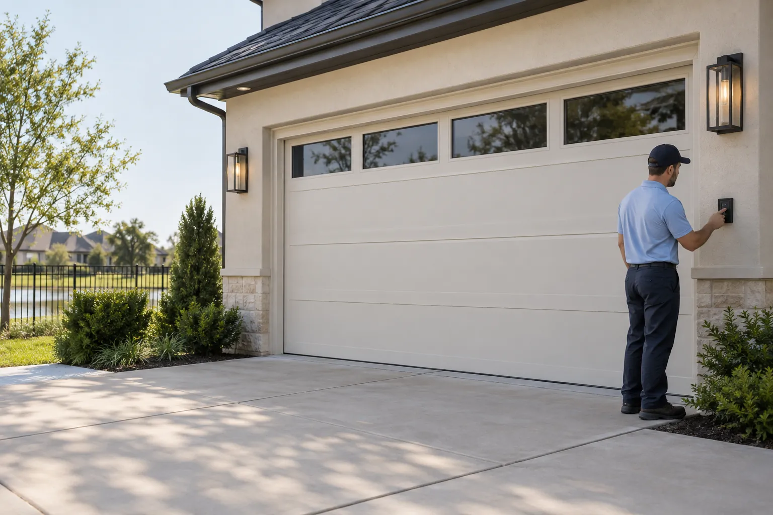 Residential Garage Doors Santa Fe TX professional garage door service